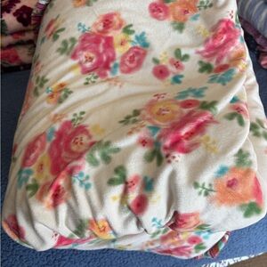 Matilda Jane Floral Cream Throw Blanket